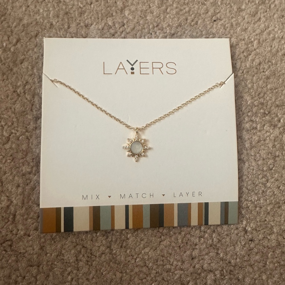 Necklace with Sun Pendant - NWT